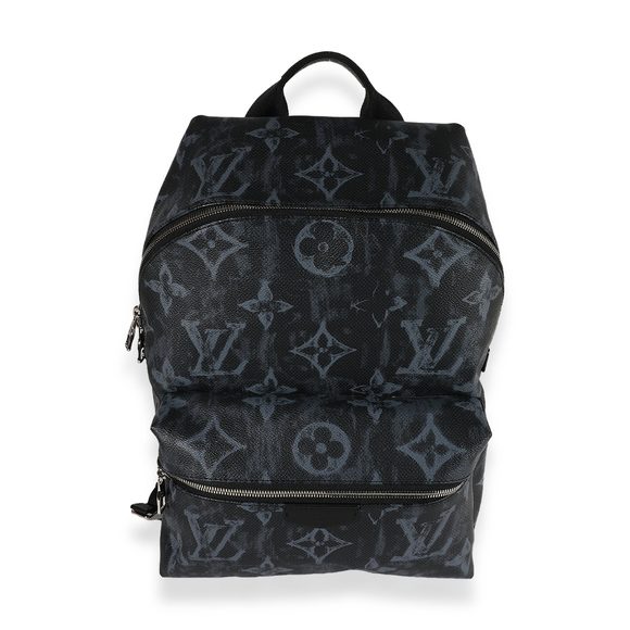 Louis Vuitton Black & Blue Monogram Pastel Discovery Backpack - Picture 1 of 6